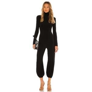 Norma Kamali Black Turtleneck Jumpsuit